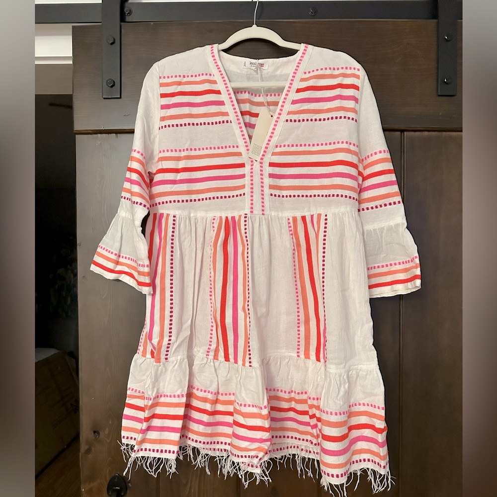 Lemlem Eshe Flutter Dress in Pin Sz Large